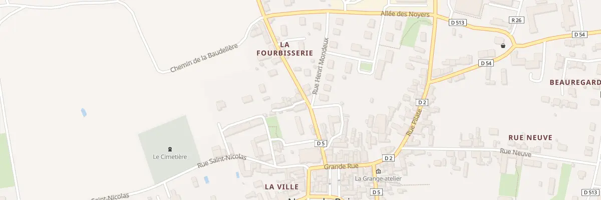 Plan du 1 Imp de la Fourbisserie à Neuvy-le-Roi