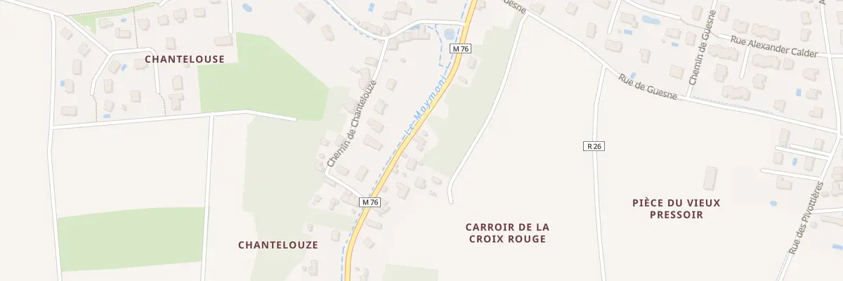 Plan du 11 Rue de Chantelouze à Fondettes