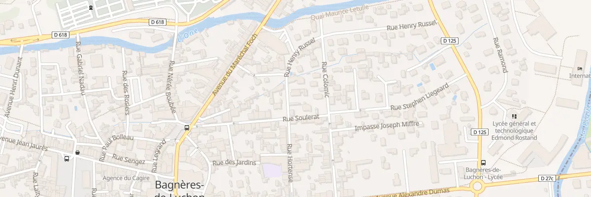Plan du 4 Rue Henry Russel à Bagnères-de-Luchon