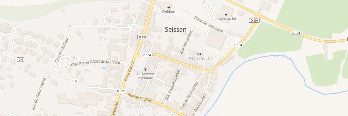 Plan du 19 Rue du Marché à Seissan