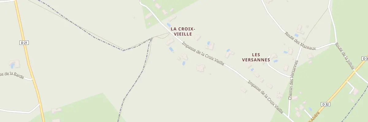 Plan du 395 Imp de la Croix Vieille à Lamonzie-Montastruc