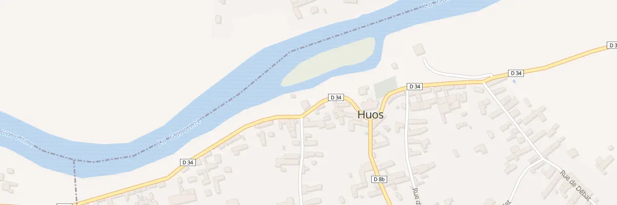 Plan du 1 Rue du Bout des Rives à Huos