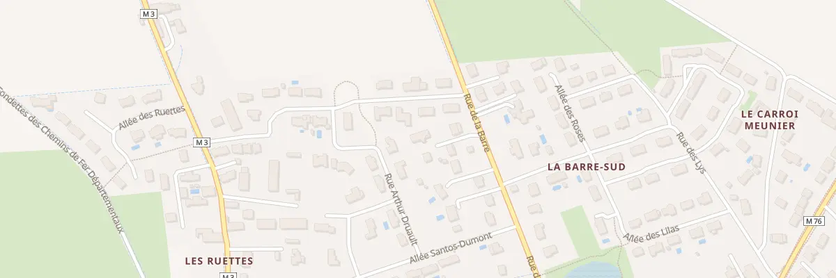 Plan du 27T Rue de la Barre à Fondettes