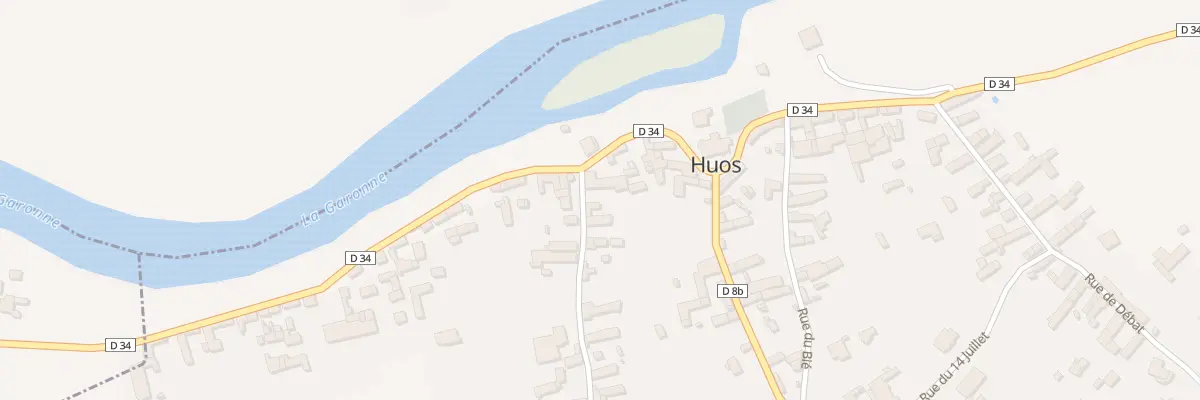 Plan du 1 Rue de la Grotte à Huos