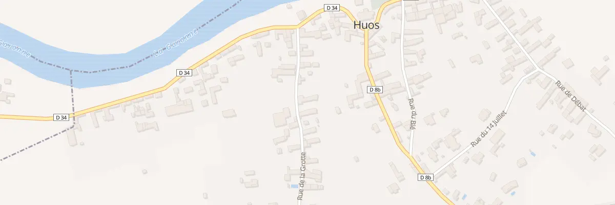 Plan du 9 Rue de la Grotte à Huos