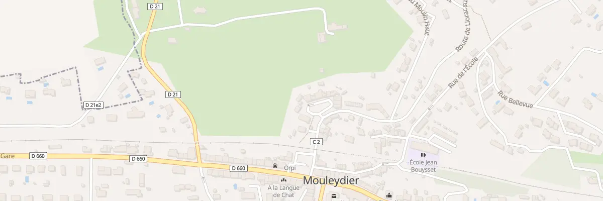 Plan du 5 Pl du Marché à Mouleydier