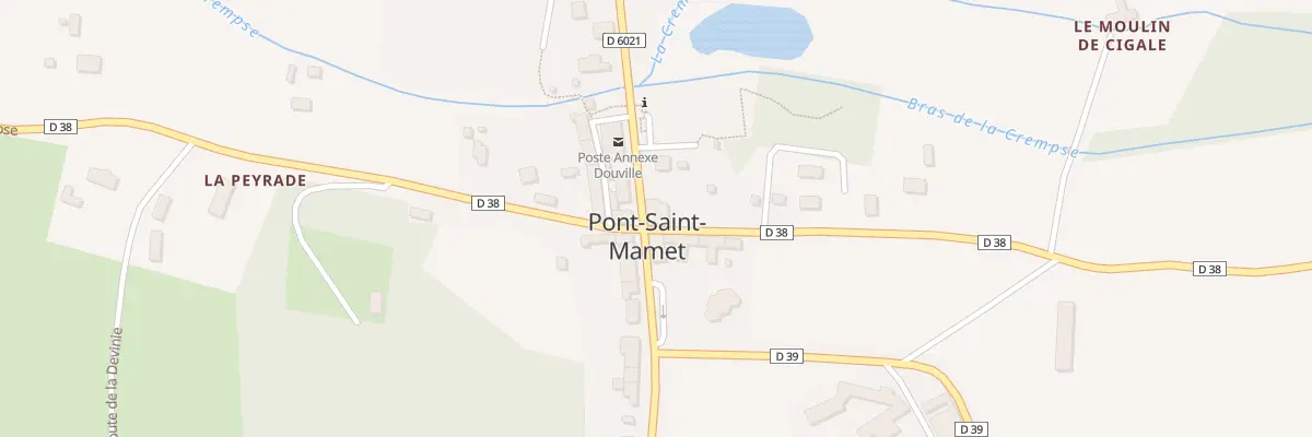 Plan du 43 Pont Saint Mamet Nord à Douville