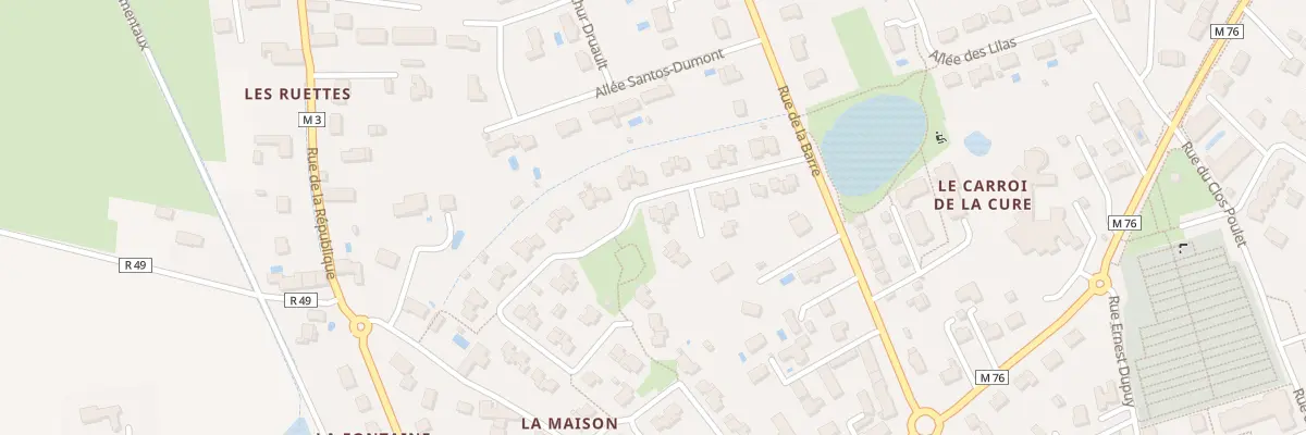 Plan du 13 Rue Antoine de St Exupery à Fondettes