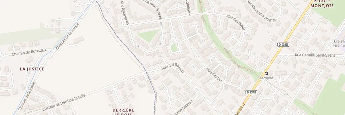 Plan du 9019 Rue du Square des Lys au Passage