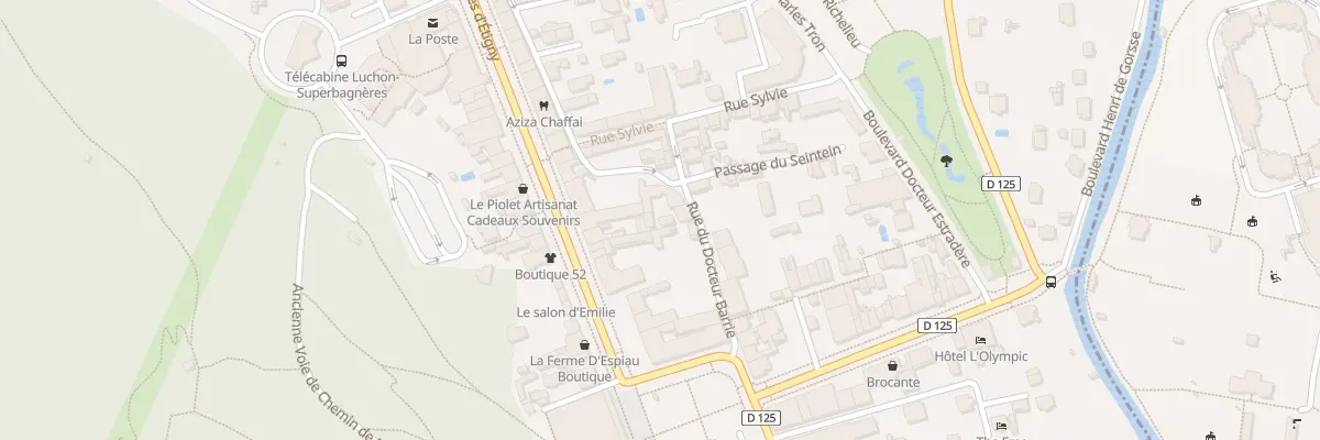 Plan du 2 Rue du Docteur Barrie à Bagnères-de-Luchon