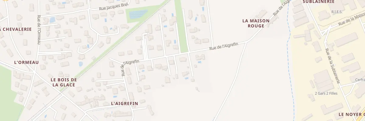 Plan du 23 Rue de l’Aigrefin à Ballan-Miré