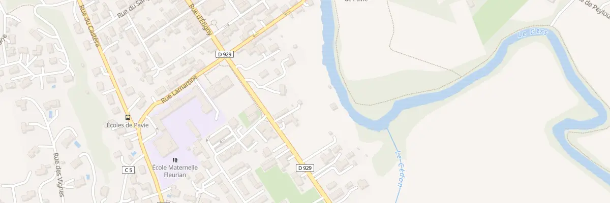 Plan du 39 Rue d’Etigny à Pavie
