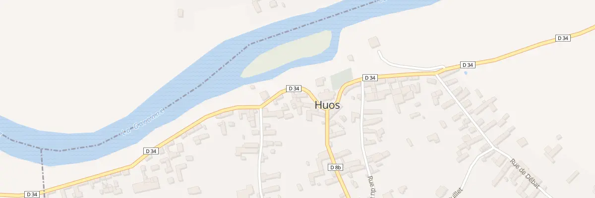 Plan du 54 Rue du Bout des Rives à Huos