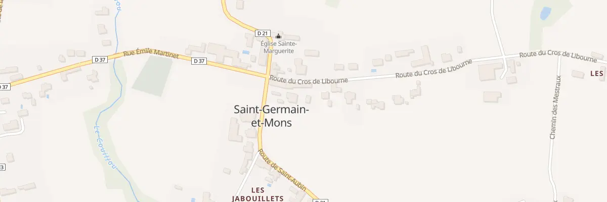 Plan du 15A Rte de Saint Aubin à Saint-Germain-et-Mons