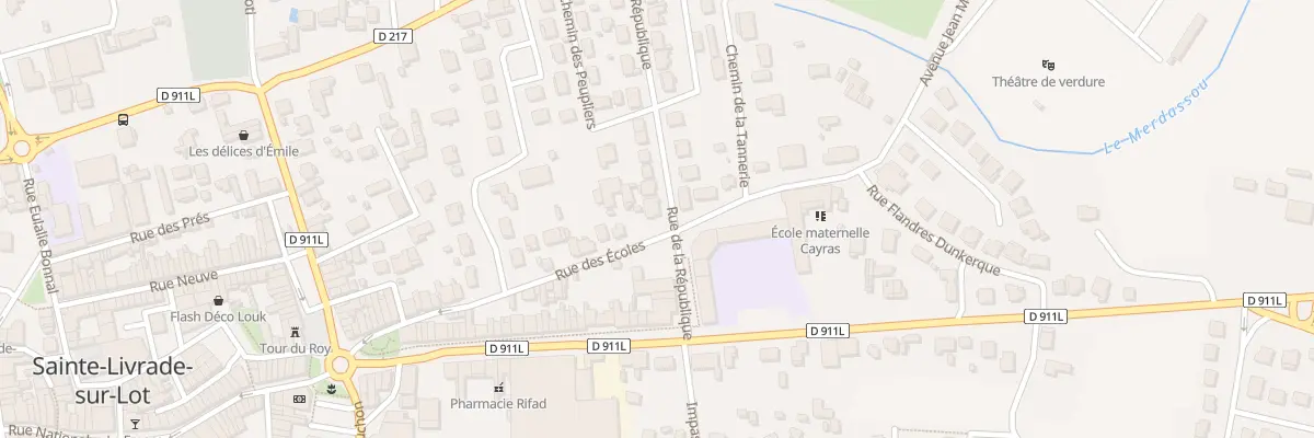 Plan du 51 Rue des Ecoles à Sainte-Livrade-sur-Lot
