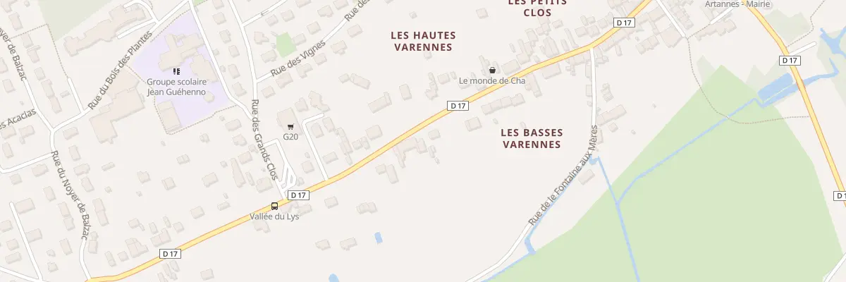 Plan du 66 Av de la Vallée du Lys à Artannes-sur-Indre