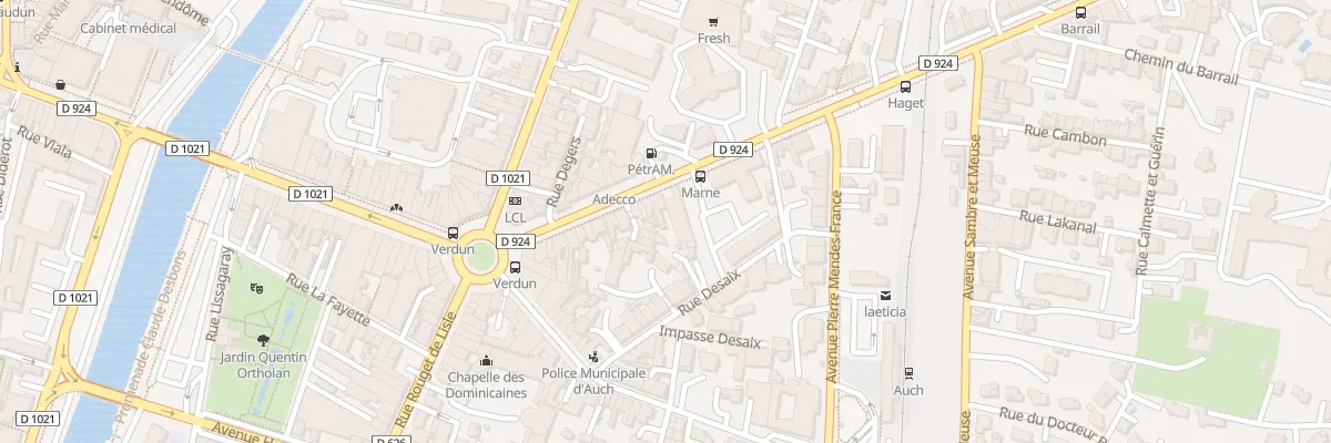 Plan du 36 Av de la Marne à Auch