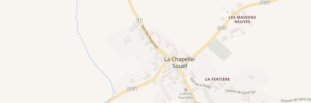 Plan du 3 Rue des Feugerets à La Chapelle-Souëf
