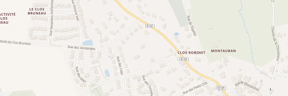 Plan du 20 Rue du Clos Bruneau à Artannes-sur-Indre