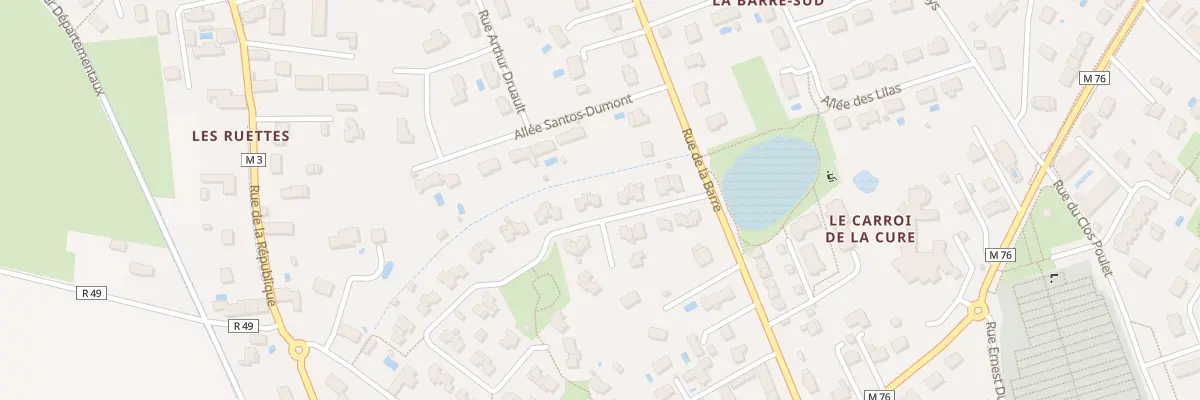 Plan du 10 Rue Antoine de St Exupery à Fondettes
