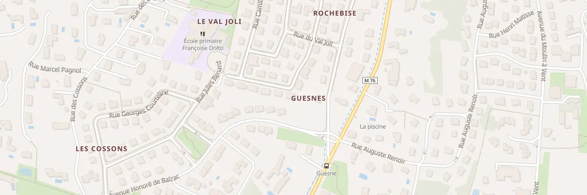 Plan du 9 Rue Claude Debussy à Fondettes