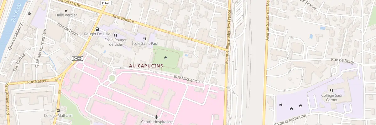 Plan du 35B Rue Michelet à Auch