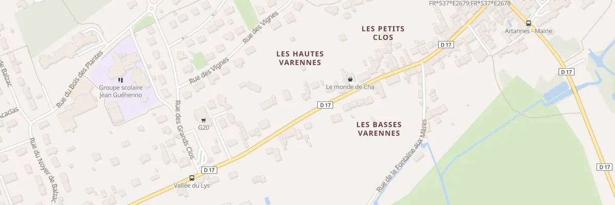 Plan du 73 Av de la Vallée du Lys à Artannes-sur-Indre