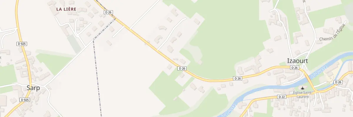 Plan du 24 Rte du St Bertrand à Izaourt