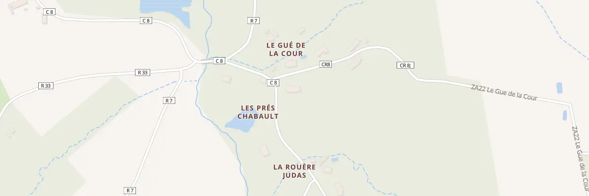 Plan du 8 Le Gue de la Cour à Thilouze