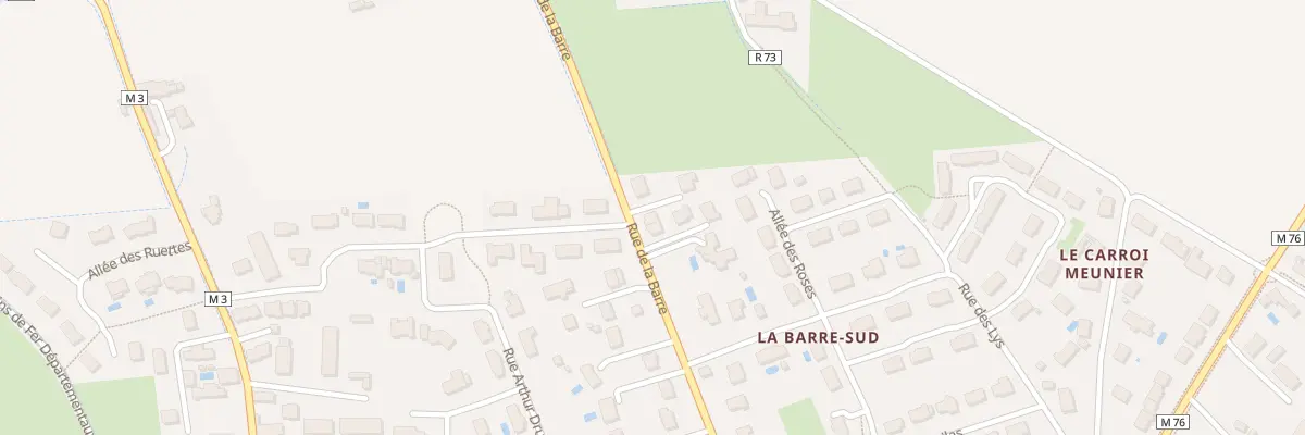 Plan du 24 Rue de la Barre à Fondettes
