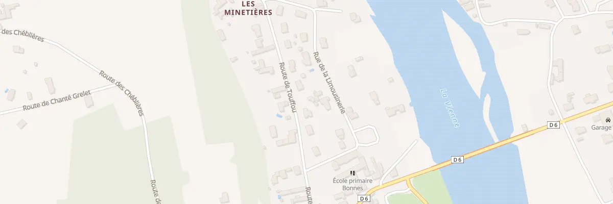 Plan du 10 Rte de Touffou à Bonnes