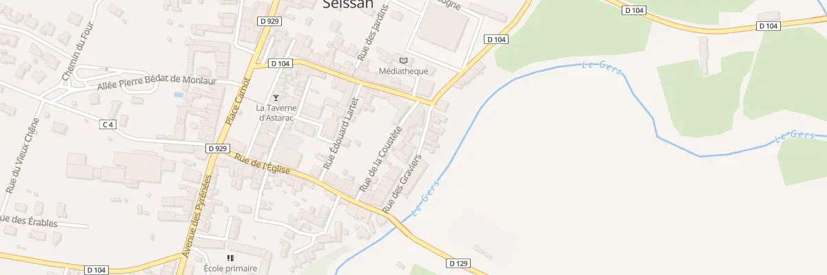 Plan du 8 Rue du Gravier à Seissan