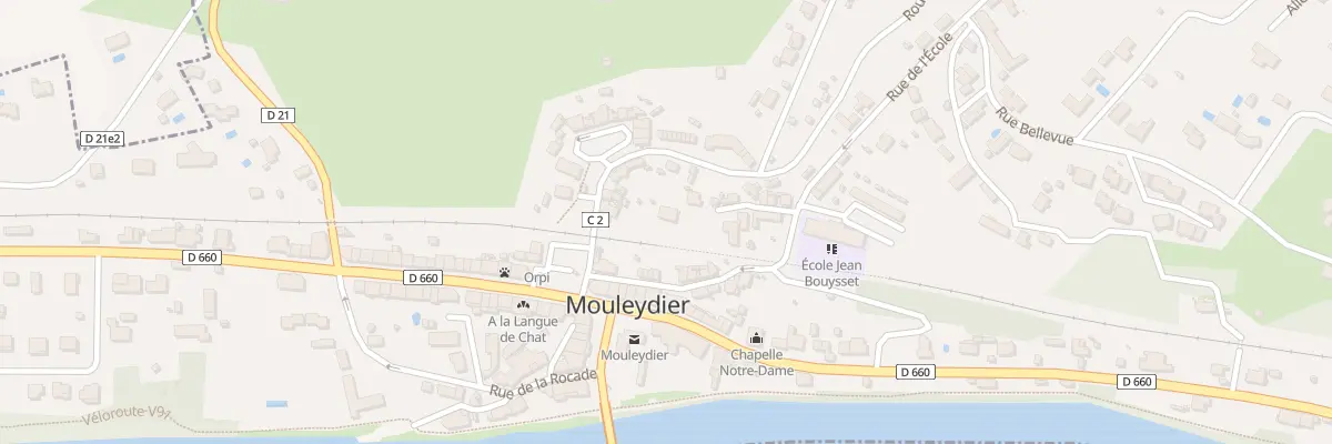 Plan du 14 Rue Bel Air à Mouleydier