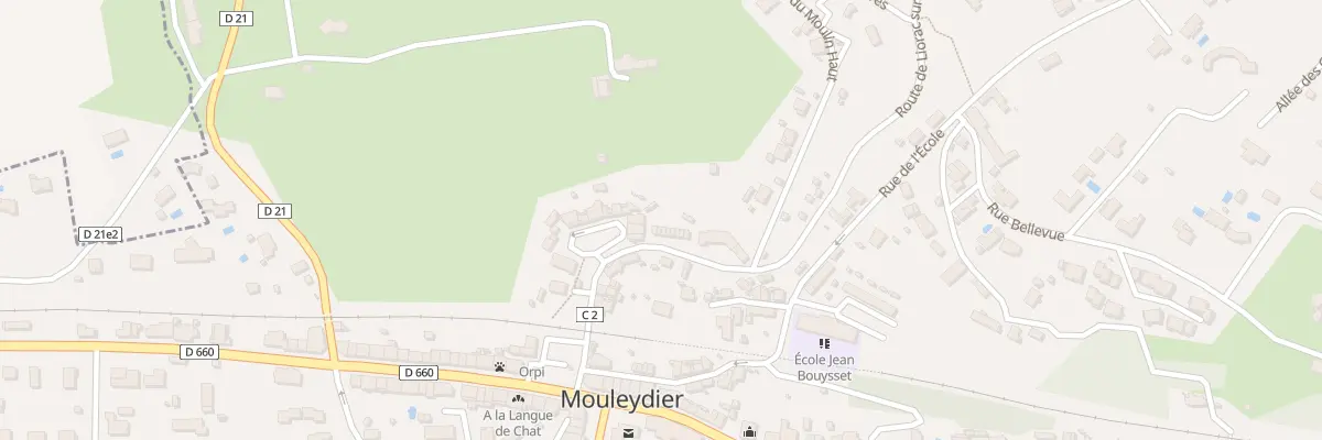 Plan du 19 Pl du Marché à Mouleydier