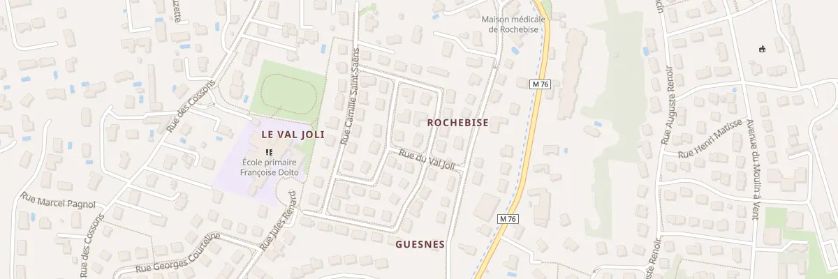 Plan du 1 Rue Maurice Ravel à Fondettes
