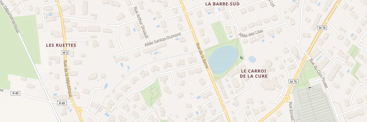 Plan du 6 Rue Antoine de St Exupery à Fondettes