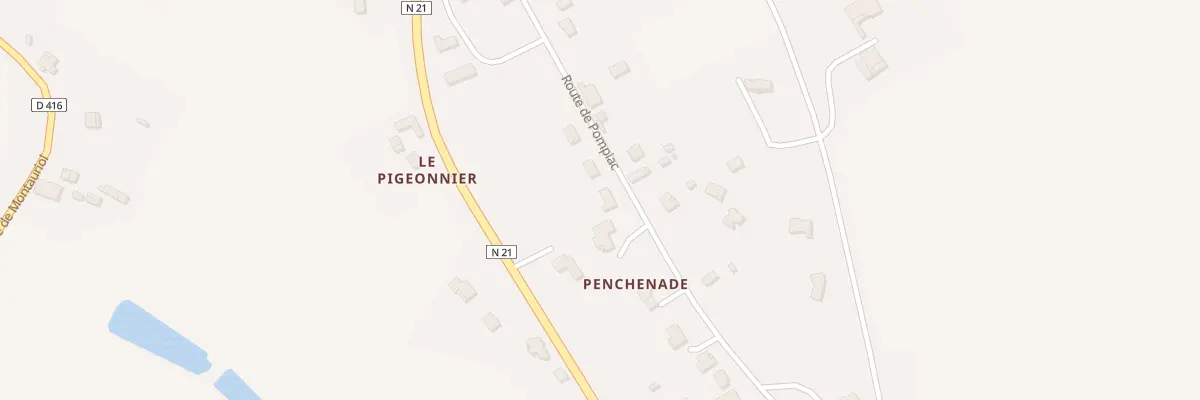 Plan du 366 Rte de Pompiac à Castillonnès