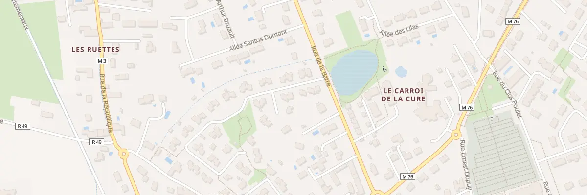 Plan du 7 Rue Antoine de St Exupery à Fondettes