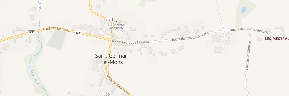 Plan du 120 Rte du Cros de Libourne à Saint-Germain-et-Mons