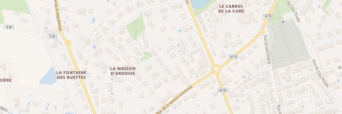 Plan du 5 Rue de la Barre à Fondettes