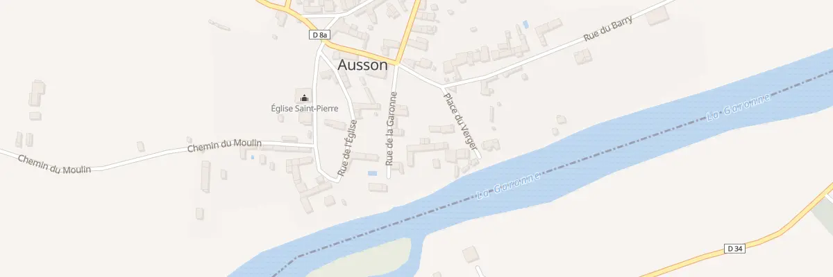 Plan du 3 Rue de la Garonne à Ausson