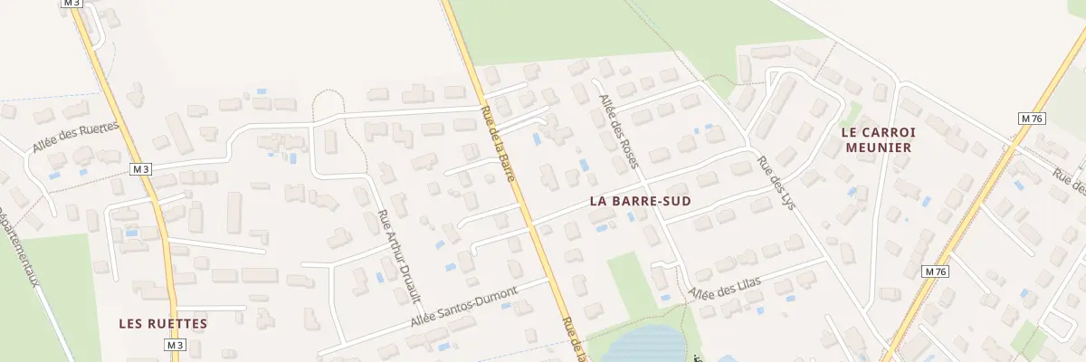 Plan du 18 Rue de la Barre à Fondettes