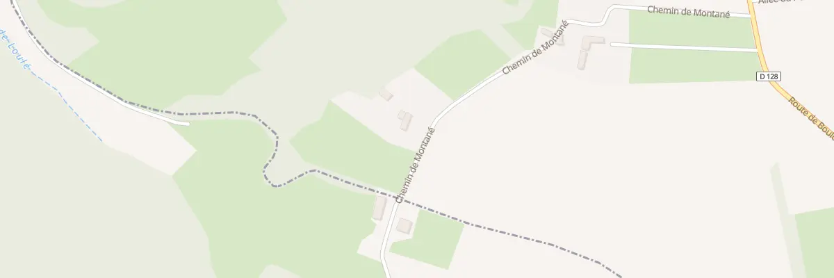 Plan du 5428 A Montane à Manent-Montané