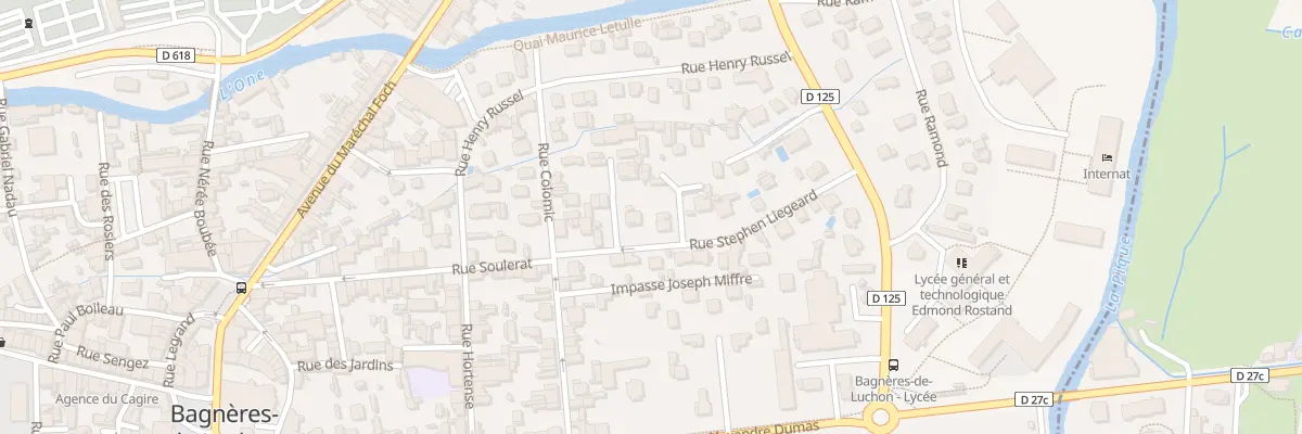 Plan du 9 Rue Stephen Liegeard à Bagnères-de-Luchon