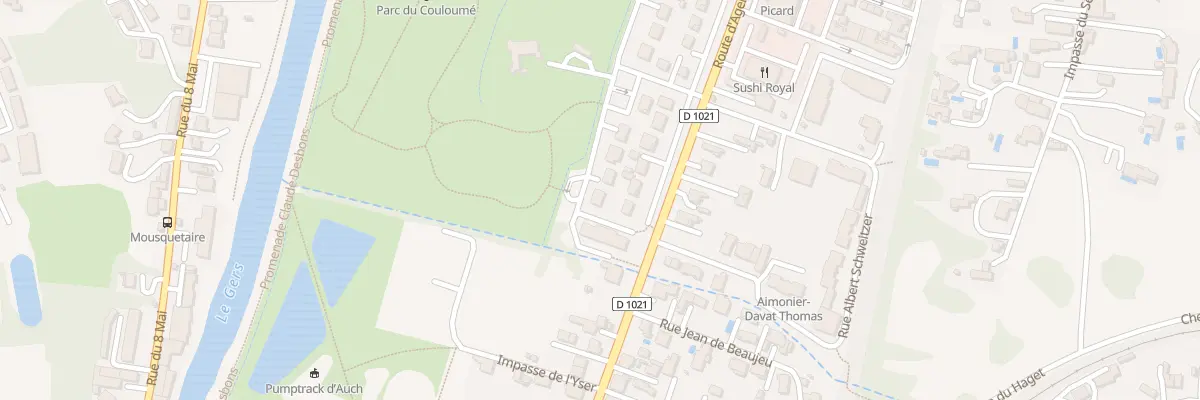 Plan du 10 Rue Prof Ramon à Auch