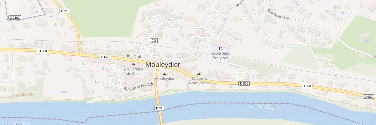 Plan du 16 Rue du 21 Juin 1944 à Mouleydier