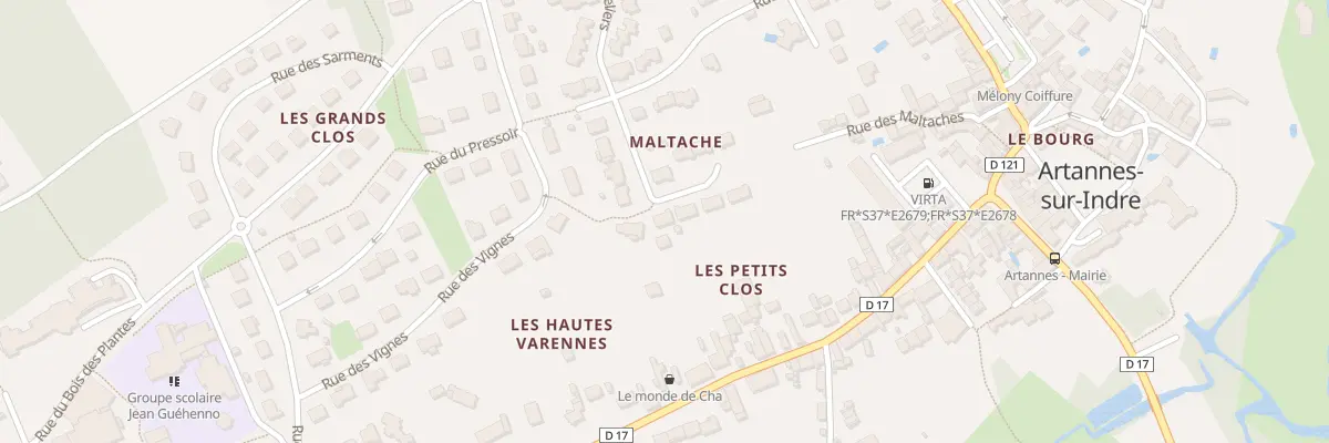 Plan du 35 Rue des Tonneliers à Artannes-sur-Indre