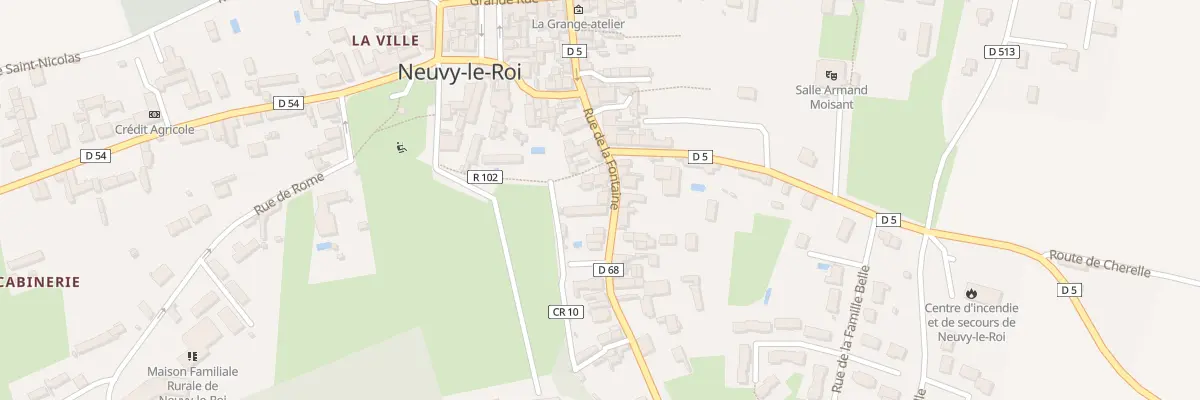 Plan du 13 Rue de la Fontaine à Neuvy-le-Roi