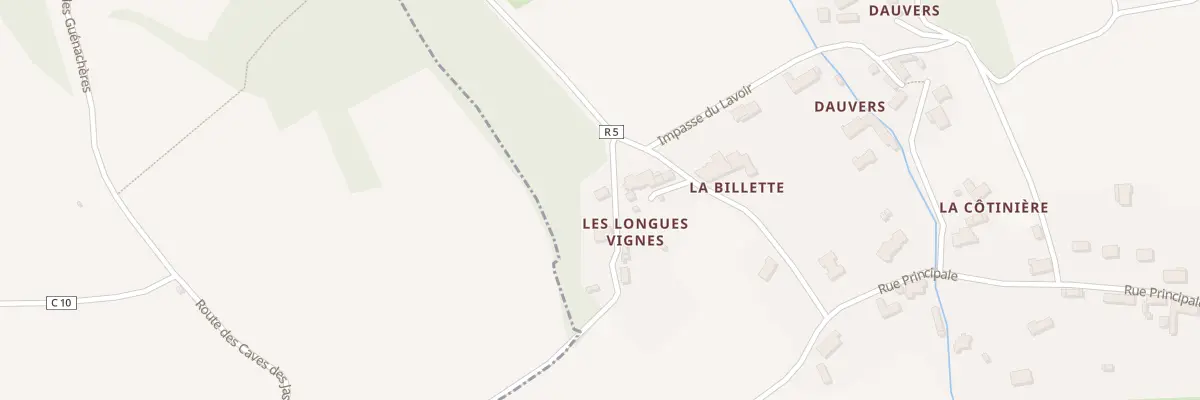 Plan du 1 Che des Longues Vignes à Loir en Vallée