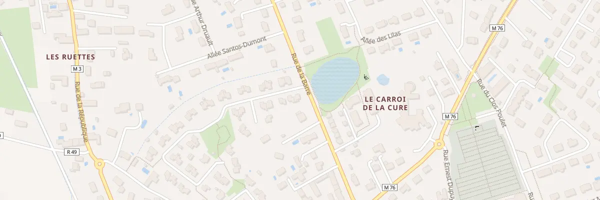 Plan du 1 Rue Antoine de St Exupery à Fondettes